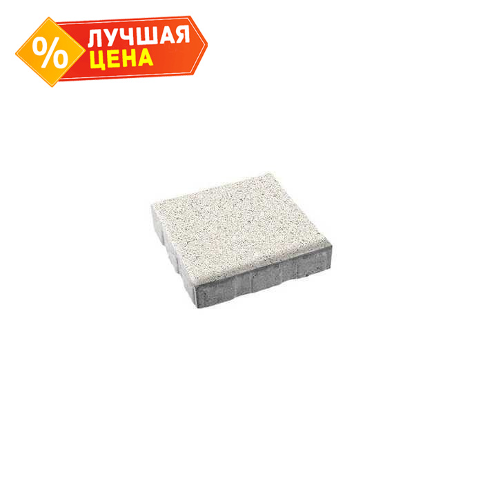 Плитка тротуарная Квадрум Б.7.К.8 гранит белый 600x600x80 мм