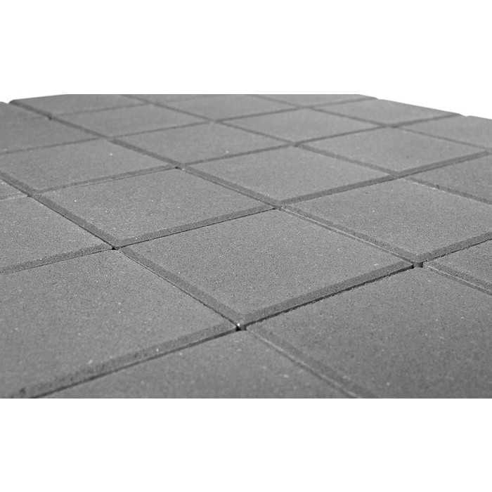 Плитка тротуарная BRAER Лувр серый, 400x400x60 мм